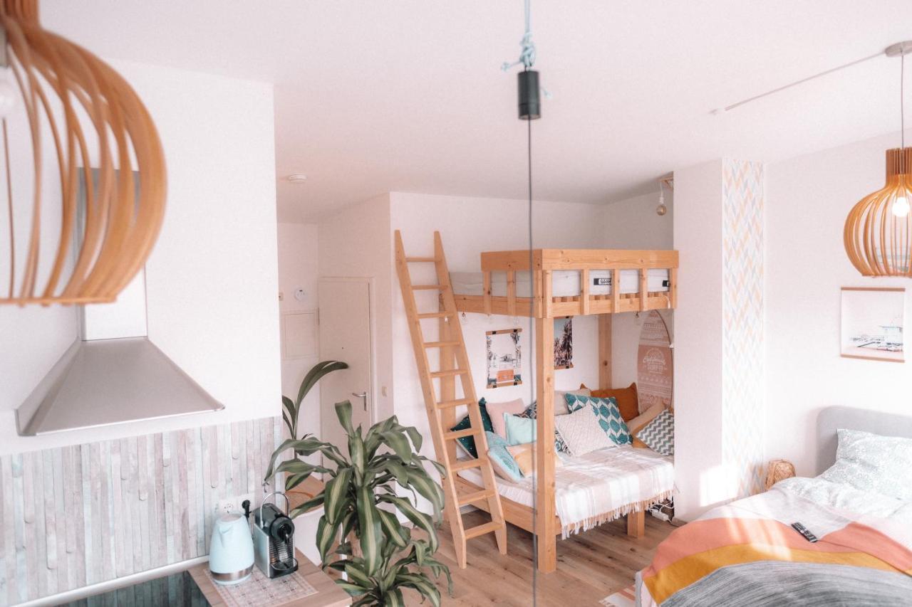 The Kalifornia I Stilvoll Mit Urlaubsfeeling I Dachterrasse I Klima Apartment Karlsruhe Luaran gambar
